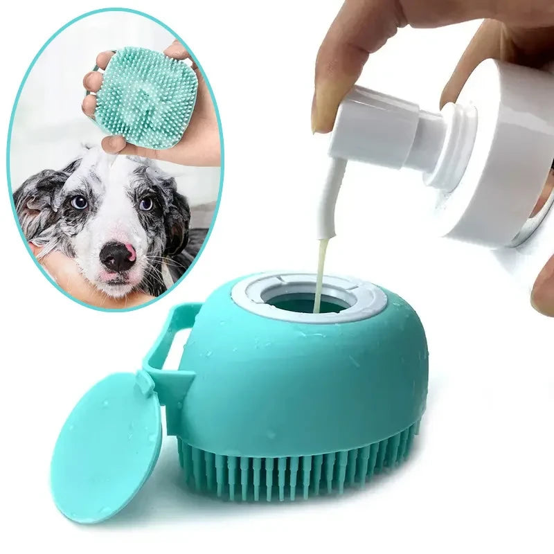 Silicone Pet Bathing Massage Gloves