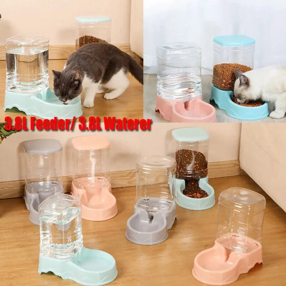 Automatic Pet Food and Water Dispenser