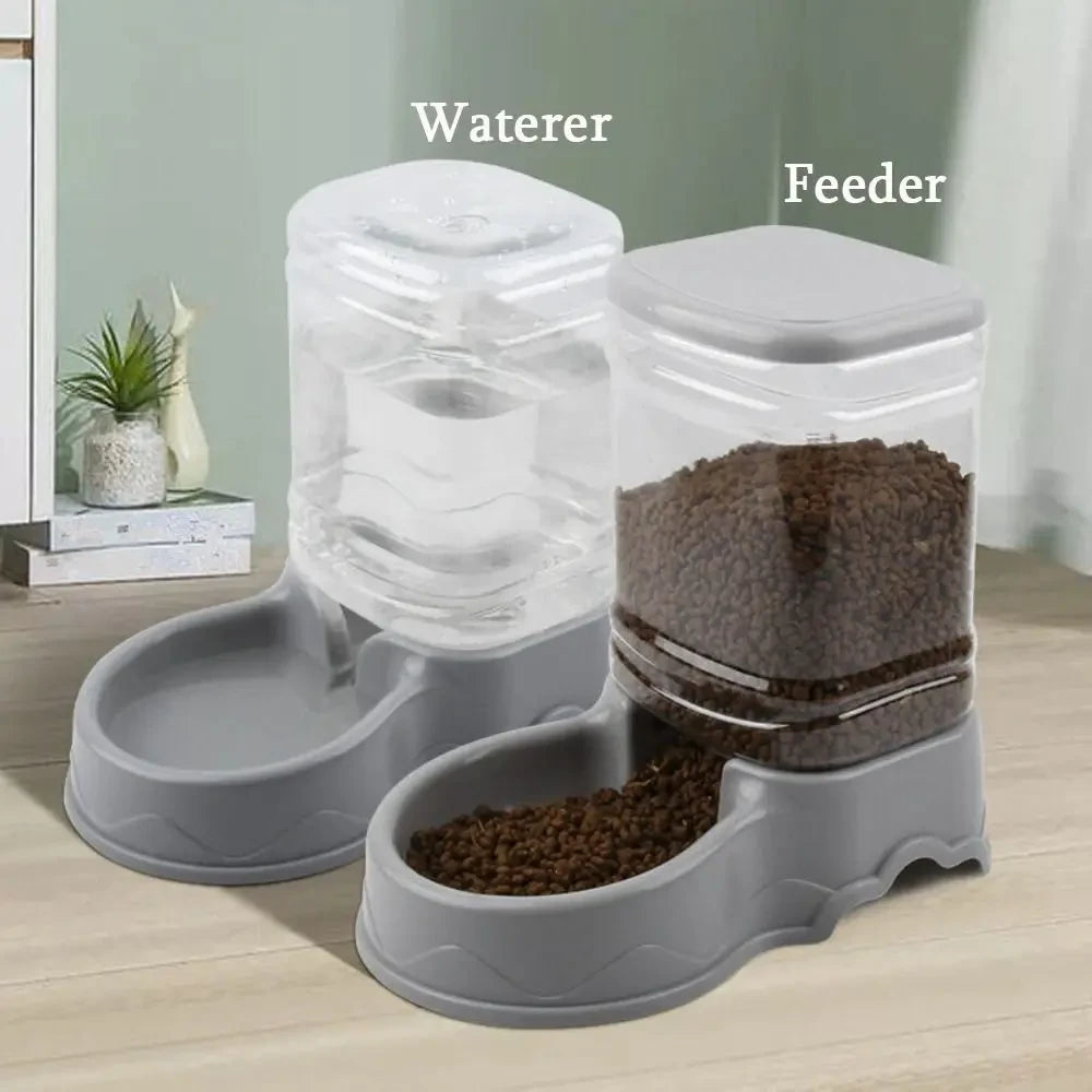 Automatic Pet Food and Water Dispenser